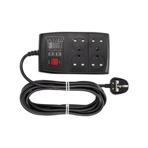 EXT. CORD 4SCKT 5M 4USB 220V STARTECH EXT. CORD 4SCKT 5M 4USB 220V STARTECH